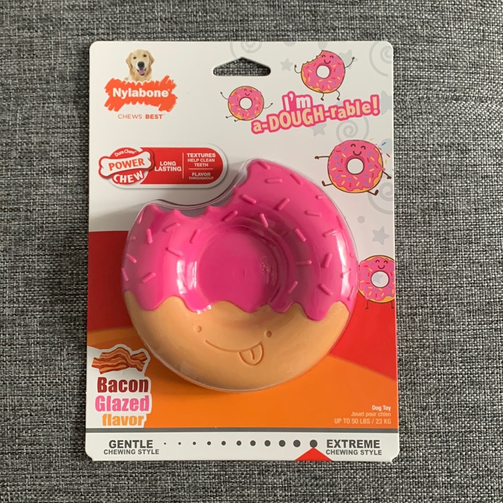 Nylabone donut dog bone